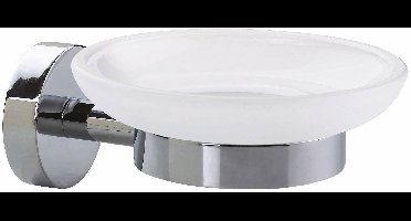 tesa SMOOZ 40324-00000-00 Zeepschaaltje Chroom (glanzend), Wit (gesatineerd)