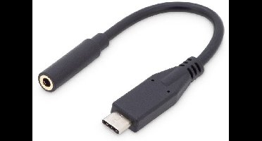 Digitus Audio Adapterkabel [1x USB-C stekker - 1x Jackplug female 3,5 mm] AK-300321-002-S 20.00 cm Flexibel