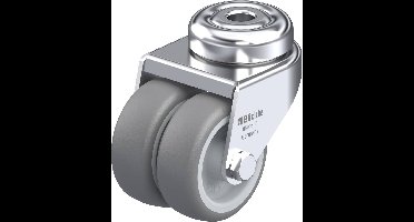 Blickle LMDA-TPA 50G Dubbel zwenkwiel Wieldiameter: 50 mm Draagvermogen (max.): 80 kg 1 stuk(s)