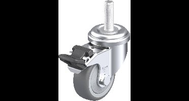 Blickle LRA-TPA 50KF-FI-GS10 Zwenkwiel met rem Wieldiameter: 50 mm Draagvermogen (max.): 50 kg 1 stuk(s)