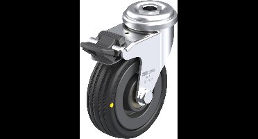Blickle LRA-VPA 75K-FI-EL Zwenkwiel met rem Wieldiameter: 75 mm Draagvermogen (max.): 45 kg 1 stuk(s)