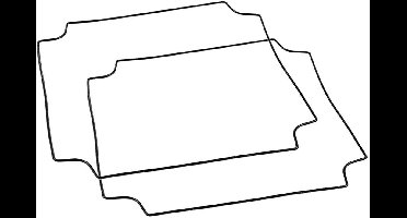 Hammond Electronics 1557HGASKET Pakking Silicone Zwart 1 stuk(s)