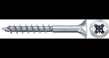 Fischer 670070 Power-Fast II Spaanplaatschroef 3.5 mm 40 mm Kruiskop Pozidriv Staal Galvanisch verzinkt 100 stuk(s)