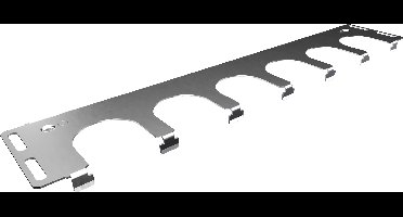 Rittal VX 8619.800 Kabeldoorvoeringsplaat Zesvoudig Plaatstaal Grijs 2 stuk(s)