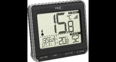 TFA Dostmann PRIO 30.3069.01 Draadloze thermometer digitaal Zwart, Wit