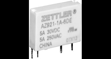 Zettler Electronics AZ921-1A-24DEF Printrelais 24 V/DC 5 1x NO 1 stuk(s)
