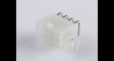 Molex 39301080 Female header, inbouw (standaard) Totaal aantal polen: 8 Rastermaat: 4.2 mm Inhoud: 1 stuk(s) Bag