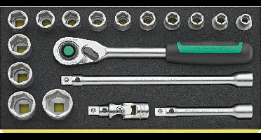 Stahlwille TCS 1/2 ZOLL 52/14/4 QR 96830352 Dopsleutelset
