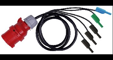 Metrel A 1641 Meetadapter CEE-koppeling 16 A 3-polig - Bananenstekker 4 mm