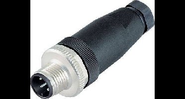 binder 99 0429 314 04-20 Sensor/actuator connector, niet geassembleerd M12 Aantal polen (sensoren): 4 Stekker, recht 1 stuk(s) Piece