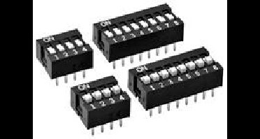 Omron A6E-3101-N DIP-schakelaar Aantal polen 3 THT 1 stuk(s) Bag