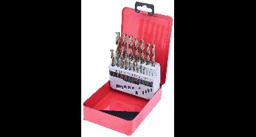 KS Tools 3303610 330.3610 HSS-G-Co 5 Metaal-spiraalboorset 1 mm, 1.5 mm, 2 mm, 2.5 mm, 3 mm, 3.5 mm, 4 mm, 4.5 mm, 5 mm, 5.5 mm, 6 mm, 6.5 mm, 7 mm, 7.5 mm, 8