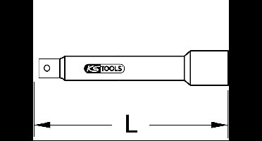 KS Tools 918.1817 918.1817 Dopsleutelverlenging Aandrijving 1/2 (12,5 mm) 305 mm 1 stuk(s)