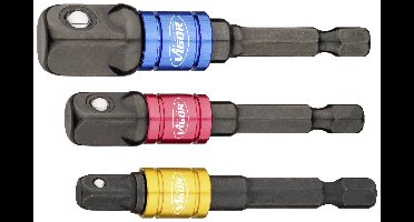 Vigor V7603/3 Dopsleuteladapterset 6.3 mm 1/4 inch Aandrijving 1/4 (6,3 mm) 1 set(s)