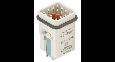 HARTING 09120123002 Pin-inzetstuk Han® Q 12 + PE Solderen 1 stuk(s) Piece