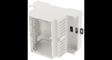 Hammond Electronics 1597DIN4MH53 DIN-rail-behuizing Open 90 x 58 x 71 PPO Lichtgrijs 1 stuk(s)