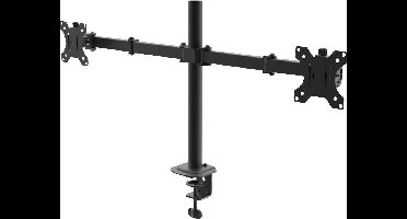 Akyga AK-MB-02 Tafelbeugel voor monitor Aantal monteerbare displays: 2 Display(s) 81,3 cm (32) Zwart Kantelbaar, Roteerbaar, Zwenkbaar