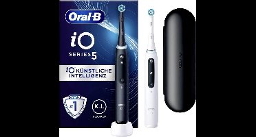 Oral-B iO Series 5 Duo 415121 Elektrische tandenborstel Zwart, Wit