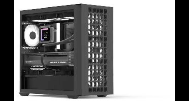 AeroCool D302A-G-BK Mini-tower PC-behuizing Zwart, Wit