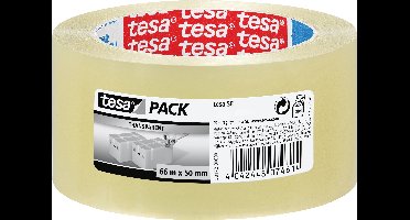 tesa 58172-00000-01 Plakband tesapack Transparant (l x b) 66 m x 50 mm 1 stuk(s)