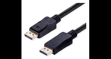 Value 11.99.6023 DisplayPort-kabel DisplayPort Aansluitkabel DisplayPort-stekker, DisplayPort-stekker 3 m Zwart 10K UHD