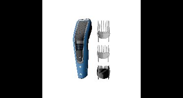 Philips Hairclipper series 5000 Tondeuse Afspoelbaar Zwart, Blauw