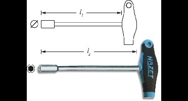 Hazet 428-12 Dopschroevendraaier Werkplaats Sleutelbreedte (metrisch): 12 mm Koplengte: 230 mm