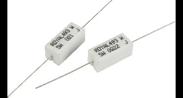 TRU COMPONENTS 1585459 Vermogensweerstand 0.1 Ω Axiaal bedraad 5 W 5 % 1 stuk(s)