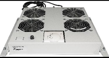 Intellinet 712798 19 inch 4 x Ventilator voor patchkast 1 HE Grijs