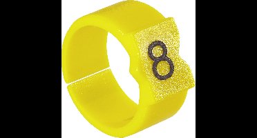 TE Connectivity STD12Y-1 Markeerclip Opdruk 1 Buitendiameter 4.50 tot 6 mm 9-1768044-9
