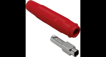 BKL Electronic 072213 Laboratoriumbus Koppeling, recht Stift-Ø: 4 mm Rood 1 stuk(s)