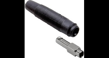 BKL Electronic 072234 Laboratoriumbus Koppeling, recht Stift-Ø: 4 mm Zwart 1 stuk(s)