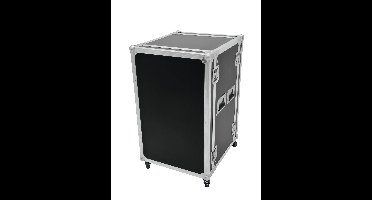 Roadinger Profi 19 inch rack 12 HE Hout Incl. greep, Incl. wielen