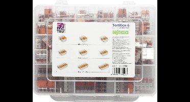 WAGO WA-741-644 Assortiment verbindingsklemmen Flexibel: 0.14-4 mm² Massief: 0.2-4 mm² 105 stuk(s)