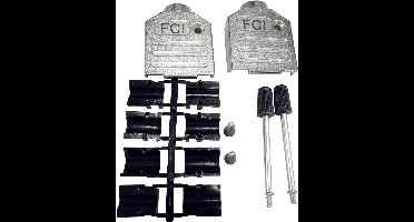 FCI D-SUB 8655MH0901BKLF D-sub behuizing Aantal polen: 9 Tinspuitgiet 180 ° Zilver 1 stuk(s)