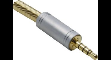 BKL Electronic 1103088 Jackplug 3,5 mm Stekker, recht Aantal polen: 4 Stereo Goud 1 stuk(s)