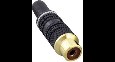 BKL Electronic 0101110 Cinch-connector Koppeling, recht Aantal polen: 2 Mono Wit 1 stuk(s)