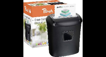 Peach PS500-40 Papierversnipperaar 10 vellen Cross cut 5 x 16 mm P-4 21 l Ook geschikt voor Nietjes