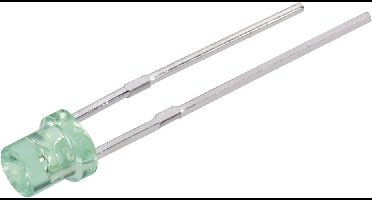 Everlight Opto 484SYGT-S530-E2 Bedrade LED Groen Cilindrisch 3 mm 10 mcd 150 ° 20 mA 2 V