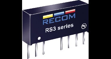 RECOM RS3-2412S DC/DC-converter, print 24 V/DC 12 V/DC 250 mA 3 W Aantal uitgangen: 1 x Inhoud 1 stuk(s)