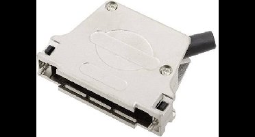 encitech D45ZF37-RG-K 7960-0206-14 D-sub behuizing Aantal polen: 37 Volledig metaal 45 ° Zilver 1 stuk(s)