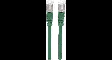 Intellinet 350617 RJ45 Netwerkkabel, patchkabel CAT 6A S/FTP 1.50 m Groen Folie afscherming, Afscherming gevlochten, Halogeenvrij 1 stuk(s)