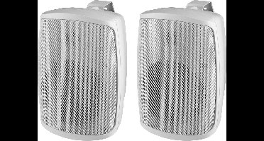 Monacor WALL-05T/WS PA-wandluidspreker 2 W Wit 1 paar