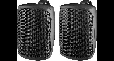 Monacor WALL-06T/SW PA-wandluidspreker 4 W Zwart 1 stuk(s)