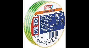 tesa 53988-00076-00 Isolatietape tesa Professional Geel, Groen (l x b) 20 m x 19 mm 1 stuk(s)