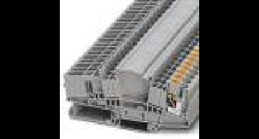 Phoenix Contact 3212301 Doorgangsklem 8.2 mm Push-Lock-veeraansluiting Grijs 50 stuk(s)