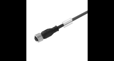 Weidmüller 1906301000 Sensor/actuator connector, geassembleerd M12 Aantal polen (sensoren): 4 Stekker, recht, Bus, recht 10.00 m 1 stuk(s)