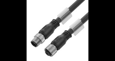 Weidmüller 1058490150 Sensor/actuator connector, geassembleerd M12 Aantal polen (sensoren): 3 Stekker, recht, Bus, recht 1.50 m 1 stuk(s)