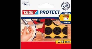 tesa Viltdoppen Bruin (Ø) 18 mm 16 stuk(s)