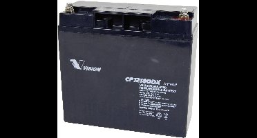 Vision Akkus CP12180DX Loodaccu 12 V 18 Ah Loodvlies (AGM) (b x h x d) 181 x 167 x 77 mm M5-schroefaansluiting Onderhoudsvrij, Cyclusbestendig